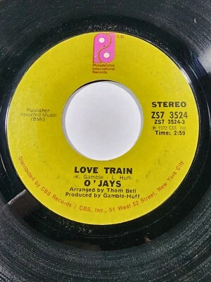 O’Jays Love Train / Who Am I 45 Rpm VG+ F40 Foto 1 de 2