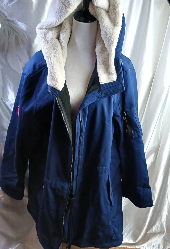 CASACO CANADÁ WEATHERGEAR AZUL TAMANHO 3X-CONCHA IMPERMEÁVEL- NOVO - Imagem 1 de 4