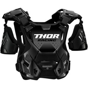 THOR GUARDIAN MENS ROOST DEFLECTOR MOTOCROSS CHEST BACK BODY ARMOUR - BLACK