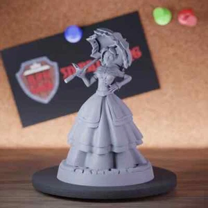 Vampire Female Noble Miniature Aristocrat Mini DnD 5e TTRPG Pathfinder - Picture 1 of 8