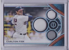 2021 Topps Tribute Carlton Fisk Relic /150 Chicago White Sox #TTR-CF