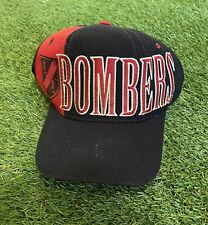 VINTAGE STARTER ESSENDON BOMBERS Snapback Hat Cap Black Red AFL VFL Rare 90s