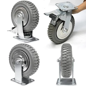 Uyoyous 8 Inch Solid Caster Wheels 1760 lbs Capacity - Picture 1 of 4