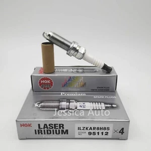4pcs Laser Iridium Spark Plugs for NGK ILZKAR8H8S 95112 Fit Honda Civic 1.5L L4 - Picture 1 of 1