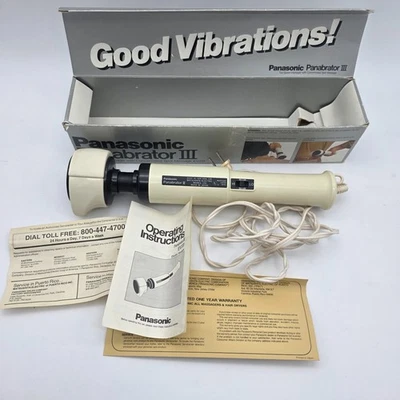 Masajeador de velocidad variable Panasonic Panabrator III modelo EV231 probado funciona en CAJA Foto 1 de 4