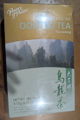 1 Caja, Té Oolong Príncipe de la Paz 100% Orgánico, 6.35 OZ / 180g - 100 Bolsas de Té Foto 1 de 2