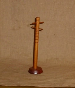 Garderobenständer-Holz braun-Miniatur 1:12-Note 2 - Picture 1 of 2