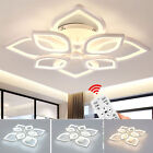 80W LED Deckenleuchte Dimmbar Wohnzimmer Moderne Deckenlampe mit Fernbedienung