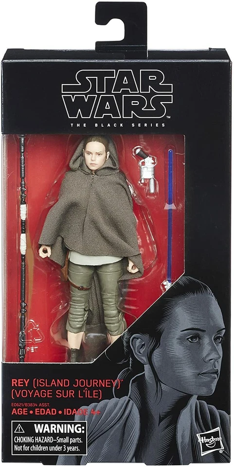 Figura de acción Star Wars Rey Island Journey Last Jedi Black Series 6" Foto 1 de 1