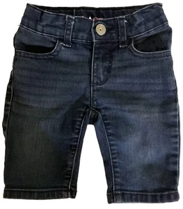 Children’s Place Girls Skimmer Jean Shorts Dark Wash Navy Size 4 - Picture 1 of 5