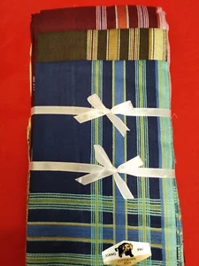 12 Mens Handkerchiefs Hankies Hankerchief Cloths 100% Pure Cotton 15"x15" #M125 - Picture 1 of 4