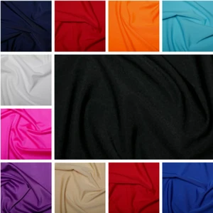 Lycra Fabric Plain Coloured 4 Way Stretch Dancewear Swimwear 150cm Wide - Picture 1 of 10