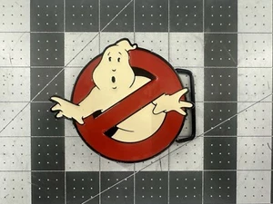 Men Fashion Black Finish Ghostbusters Official Buckle No Belt - Picture 1 of 5