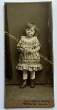 orig. KAB Kabinett Foto Fotografie Bild alt Mode um 1917 Kind Mädchen Rostock