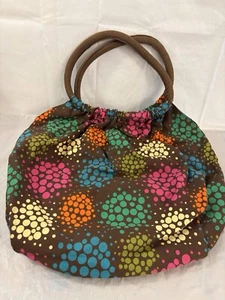 Boho Polka Dotted Travel Streetwear Shoulder Bag LARGE  Thickly Padded Strap LNC - Picture 1 of 8