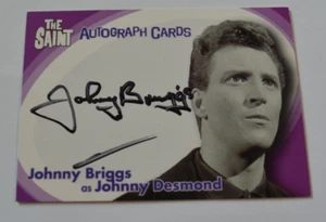 TARJETAS INC THE SAINT TARJETAS AUTÓGRAFAS JOHNNY BRIGGS COMO JOHNNY DESMOND SA10 2003 - Imagen 1 de 2
