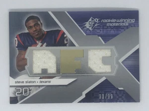 2008 UD SPx Rookie Winning Materials Steve Slaton #/99 TEXANS - Picture 1 of 2
