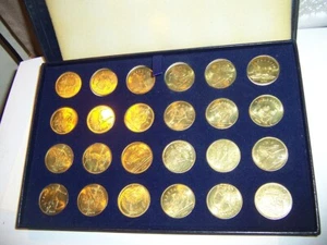 GAMES OF THE 23RD OLYMPIAD LOS ANGELES 1984 TOKEN coin SET IN DISPLAY CASE - Bild 1 von 6