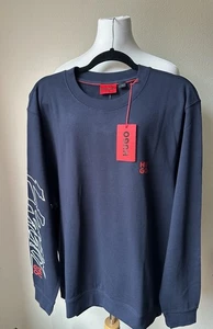 Hugo Boss Men’s Cotton Sweatshirt/ Navy Blue /XL - Picture 1 of 3