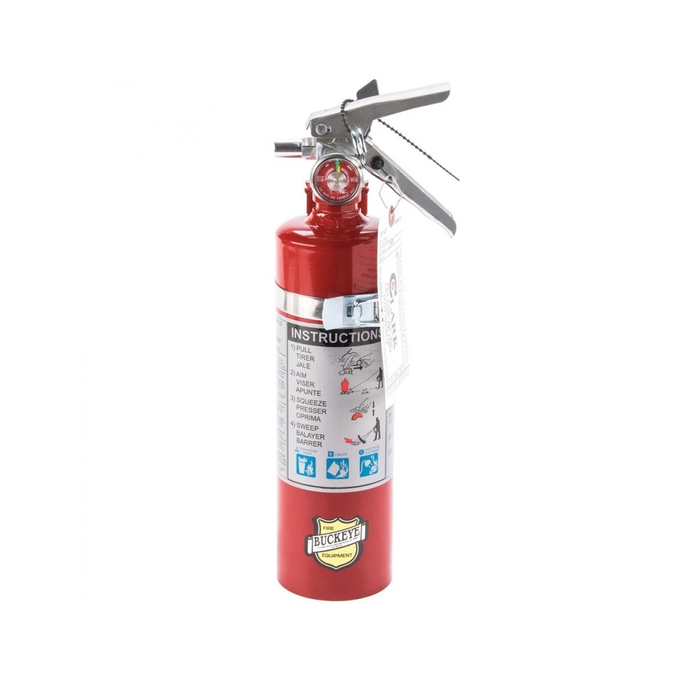 Buckeye 13315 ABC Dry Chemical Fire Extinguisher 2.5lb Vehicle Bracket