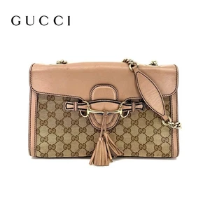 Gucci Emily One-Shoulder Bag Luxus Leder Crossbody mit Horsebit Kette - Bild 1 von 10