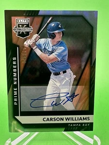 CARSON WILLIAMS 2021 Panini Elite Extra Edition Prime Numbers AUTO #046/180 - Picture 1 of 2