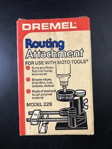 NOS Dremel Routing Drill Attachment Model 229 Set Accessory Ve9 - Picture 1 of 10