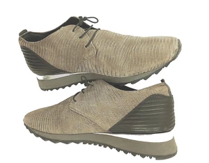 Donna Carolina Sneakers Sz 7 U.S. EUR 39.5 Taupe Suede EUC - Picture 1 of 7