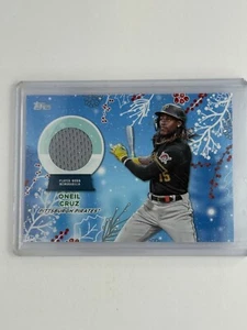 2023 Topps Holiday Mega #RC-OCR O'neil Cruz Player Worn Jersey Pirates - Picture 1 of 2