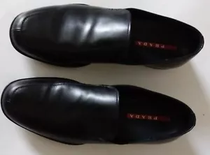Pre-Owned PRADA Size:9½ US Men’s Size (8½ 4D Prada Men’s Size) LINEA ROSSA* Blac - Picture 1 of 17