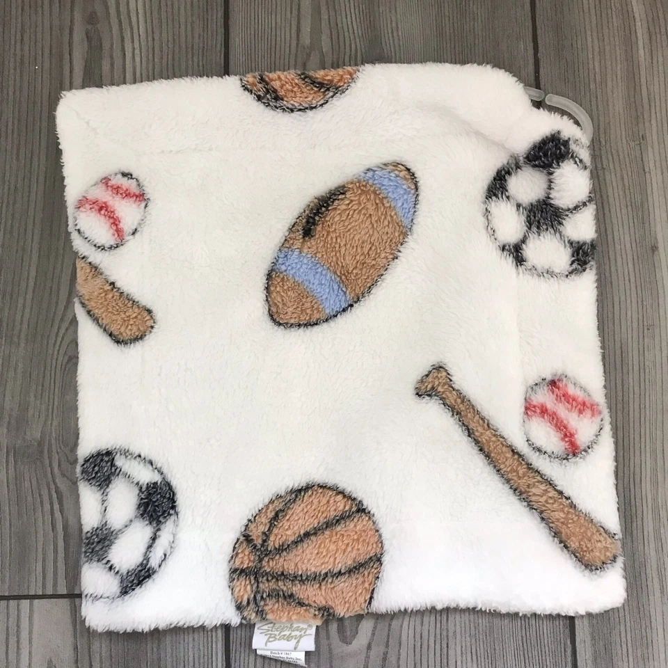 Stephan Baby Sports Ring Lovey Security Blanket NuNu Minky Soft Ball Soccer - Image 1 of 4