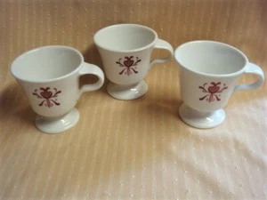 3 DUTCH PANTRY Footed Mugs by WALKER CHINA RESTAURANT WARE - Picture 1 of 9