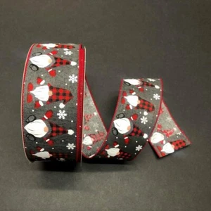 Gnomes Buffalo Ribbon 2 1/2" Wired (FREE SHIPPING) (Choose Yardage) #40186 - Picture 1 of 1