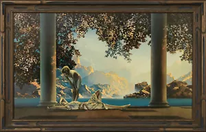 Maxfield Parrish Vintage Rare c1961 'Lrg Version' Litho DAYBREAK -Period 1920s Frame - Bild 1 von 1
