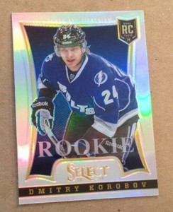 2013/14 Rookie Anthology Panini Select Prizms Refractor DMITRY KOROBOV RC #374