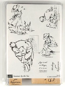 Stampin Up! Summer By The Sea 2004 Rubber Stamps Set of 6 Scrapbook Q590 - Picture 1 of 3