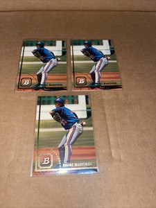 1994 Bowman # 4 PEDRO MARTINEZ ROOKIE RC Montreal Expos Boston Red Sox Lot Of 3