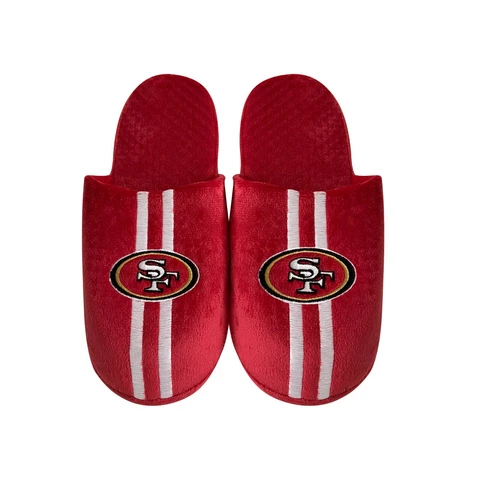 San Francisco 49ers NFL Men's Team Stripe Slipper, 4 Sizes Available, FREE SHIP Cover