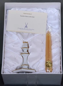 Meissen Kerzenständer Freunde des Meissener Porzellan 2001 / 2002 - Bild 1 von 3