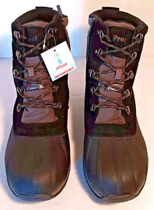 Propet Men's Boots Black MBAOO6C BRAND NEW WATERPROOF THINSULATE NICE! - Picture 1 of 13