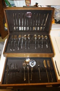 Modernist WMF Cromargan Germany Stainless Flatware Mid Century Vintage 91 pc Lot - Picture 1 of 8