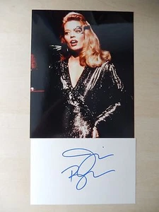 Jeri Ryan handsignierte 8" x 5" Karteikarte mit 8" x 10" Foto - Bild 1 von 3