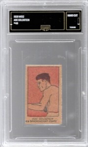 RARE 1926 1926-27 W512 #49 Abe GOLDSTEIN GMA Hand-Cut Boxing Strip Card VG/EX-EX
