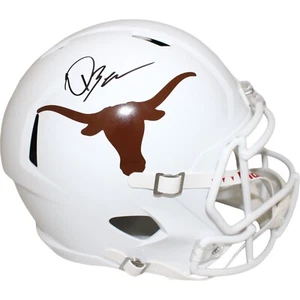 Quinn Ewers Autographed Texas Longhorns F/S Speed Helmet Beckett 47624 - Picture 1 of 4