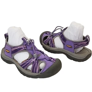 Keen Venice H2 Sandals Women 7 Purple Strappy Closed Toe Waterproof Hiking Trail - Picture 1 of 13