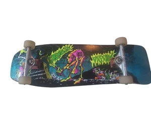 VISION ORIGINAL TOM GROHOLSKI GRAVEYARD SKATEBOARD COMPLETE Blue STAIN - Picture 1 of 7