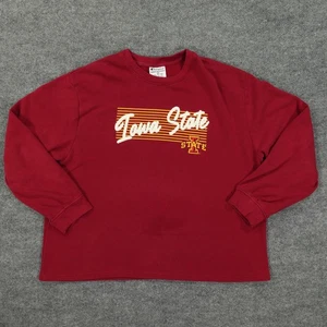 Iowa State Cyclones Sweater Mens 2XL Red NCAA Basketball Pullover Crewneck - Picture 1 of 9
