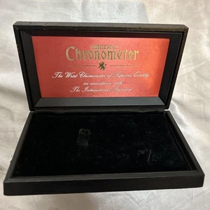 Raro orologio cronometro Seiko scatola vuota cassa conservazione vintage nero gioielli mzmr A - Foto 1 di 8