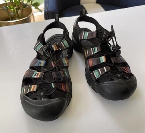Womens KEEN Newport H2 Raya Black Hiking Waterproof Outdoor Sandals Shoes Size 8 - Picture 1 of 5