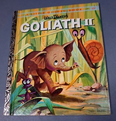 Goliath II Disney Little Golden Book First Printing "A" 1959-GMFB Foto 1 de 4